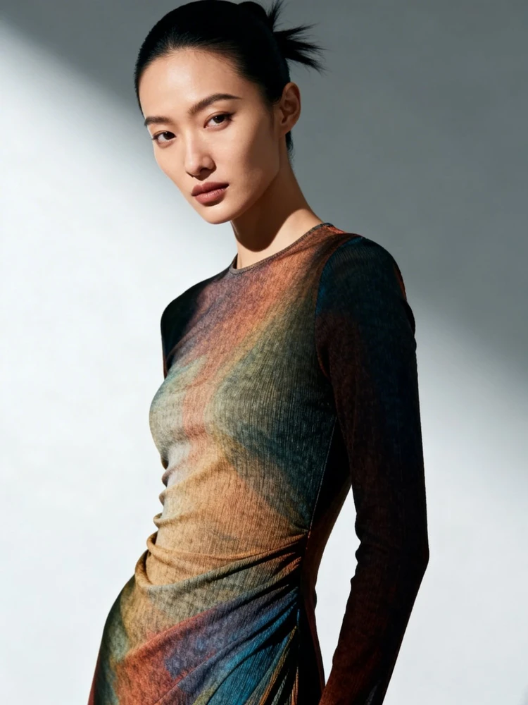 女装平铺图一键上身模特