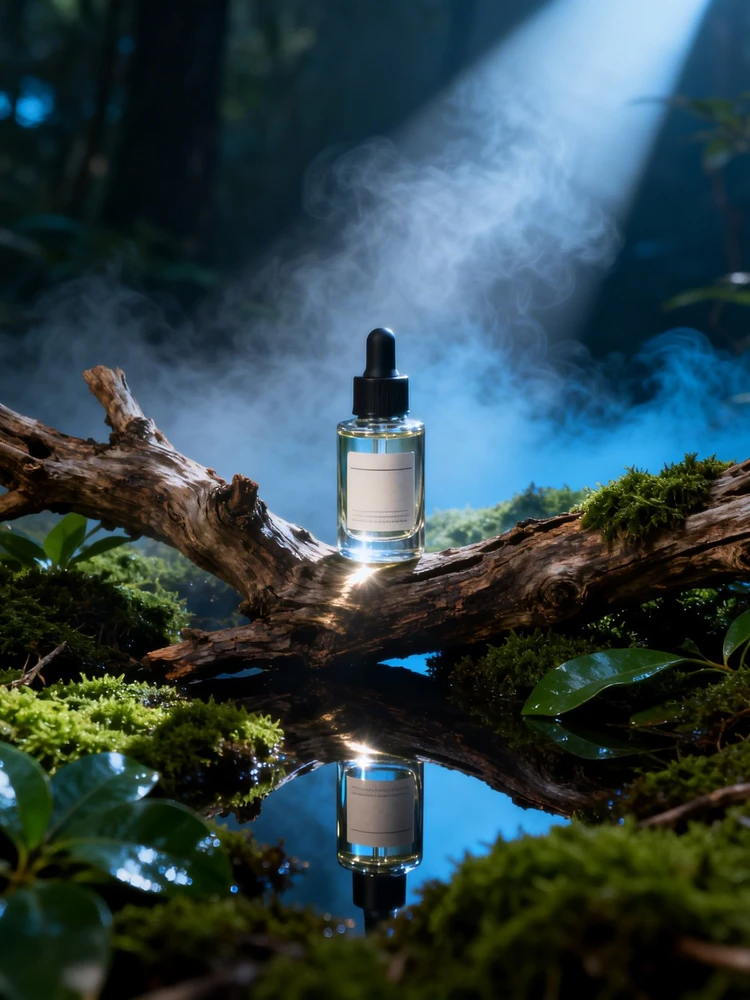 森系冷调精油产品大片