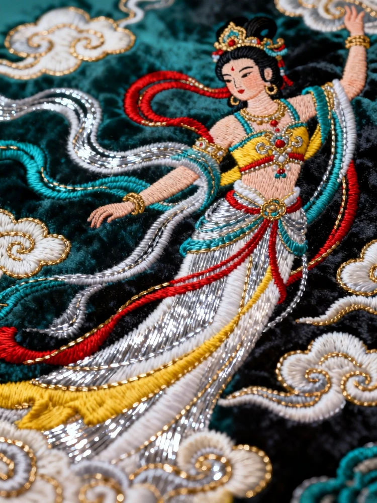 国风飞天刺绣画生成器