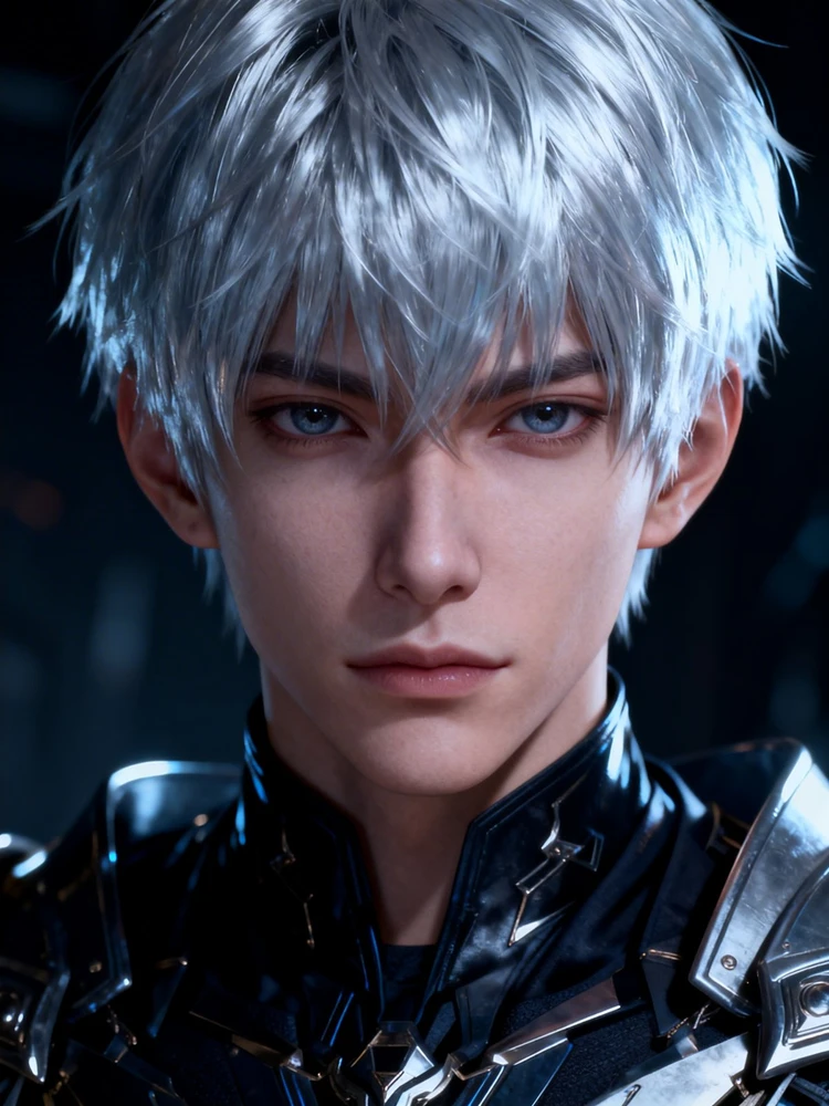 暗夜银发CG动漫头像