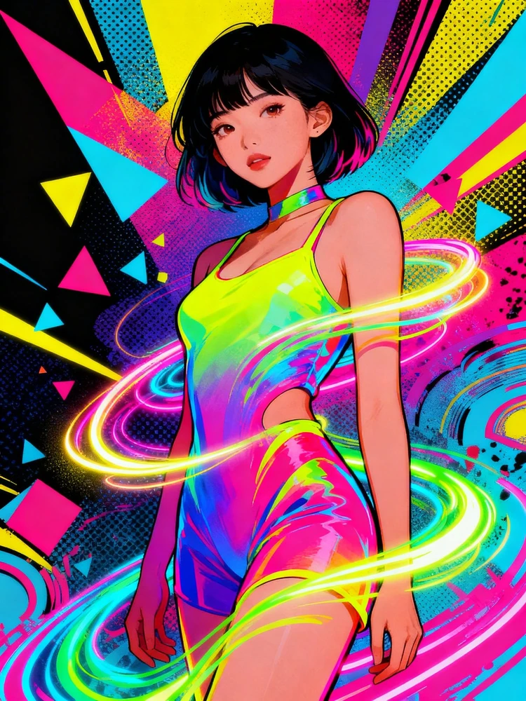 霓虹波普超现实插画生成器