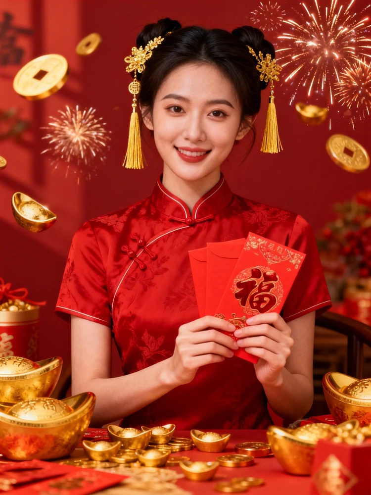 新春拜年四宫格写真