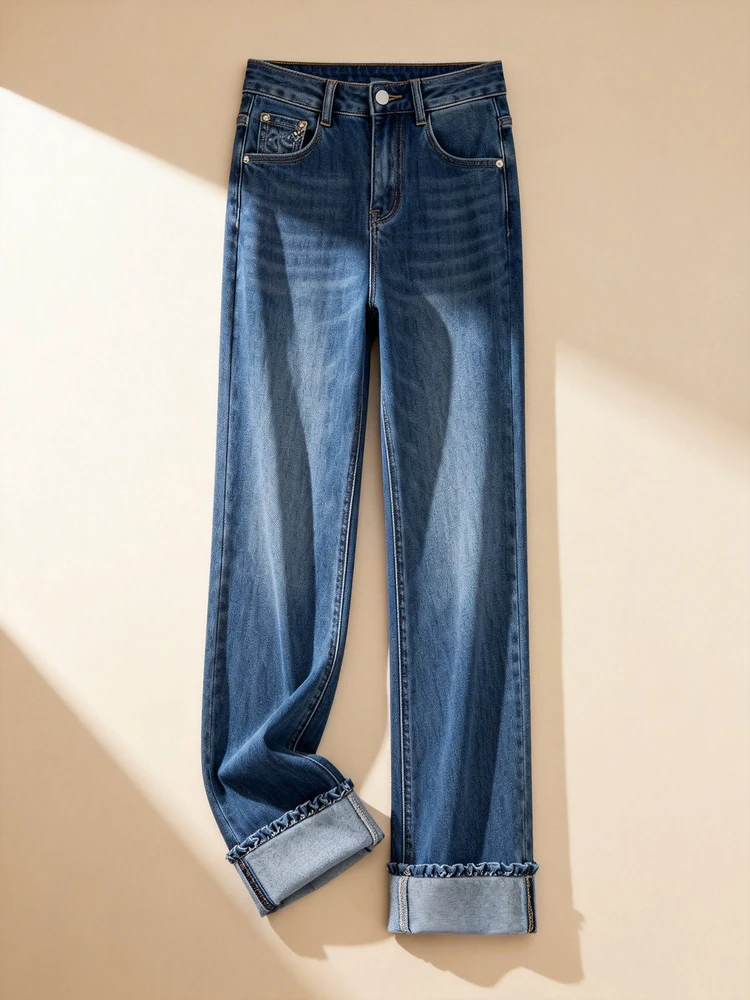 牛仔裤卖点细节展示图