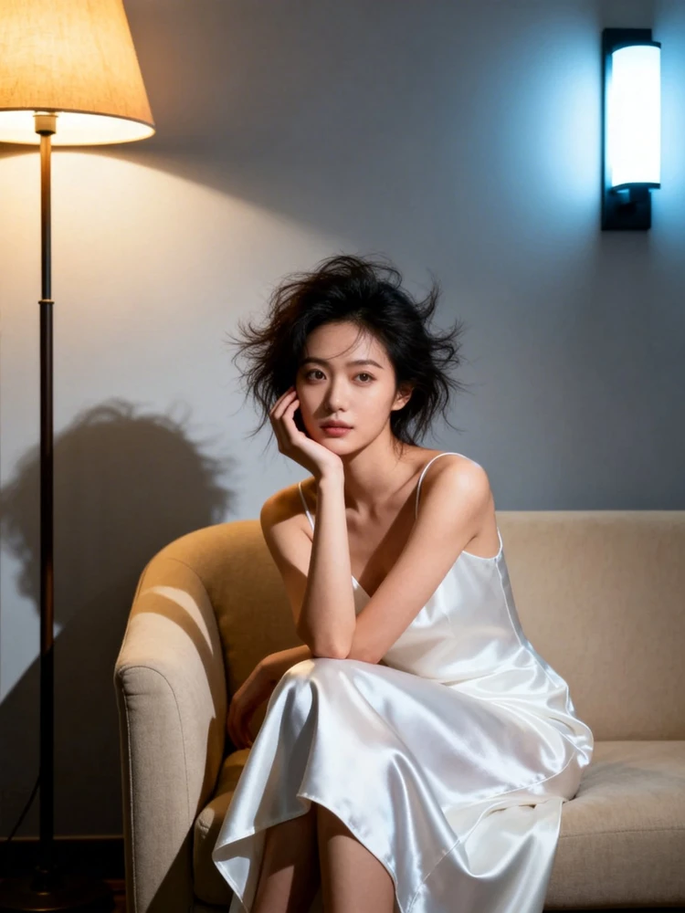 网红感高级室内人像照