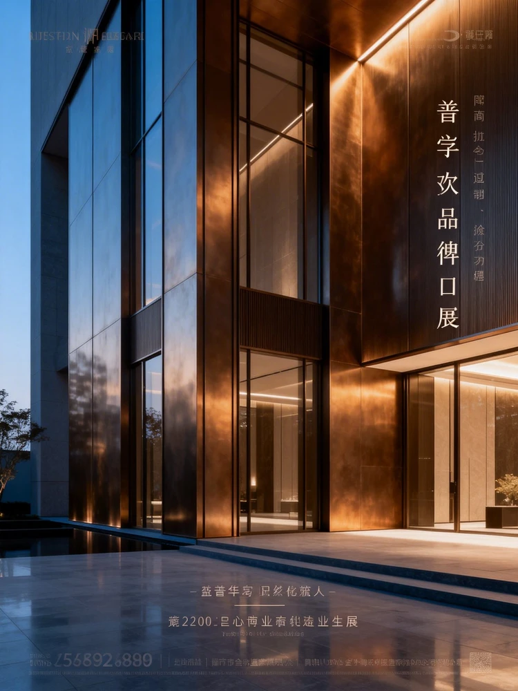 极简静奢建筑海报