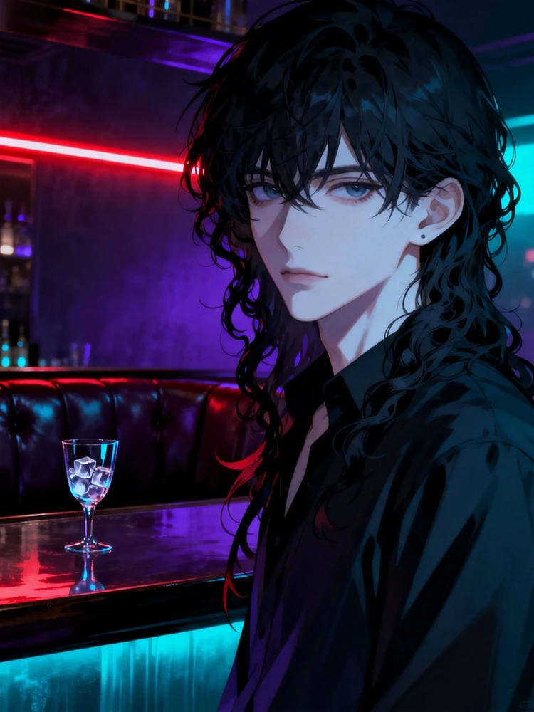 暗黑清冷系人物插画