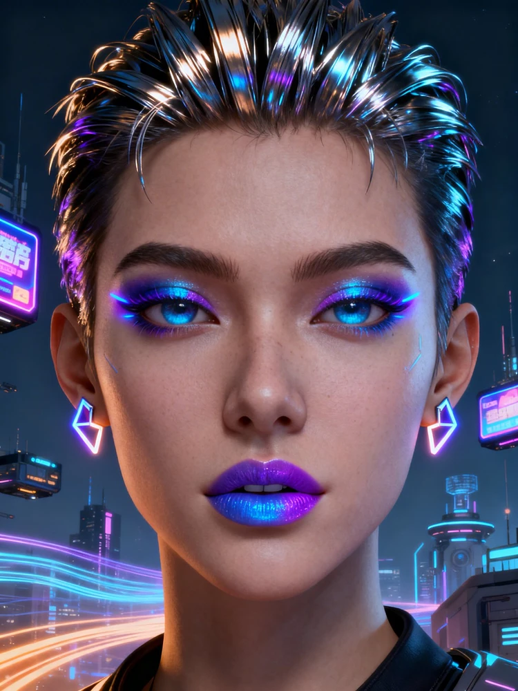 赛博3D潮流头像