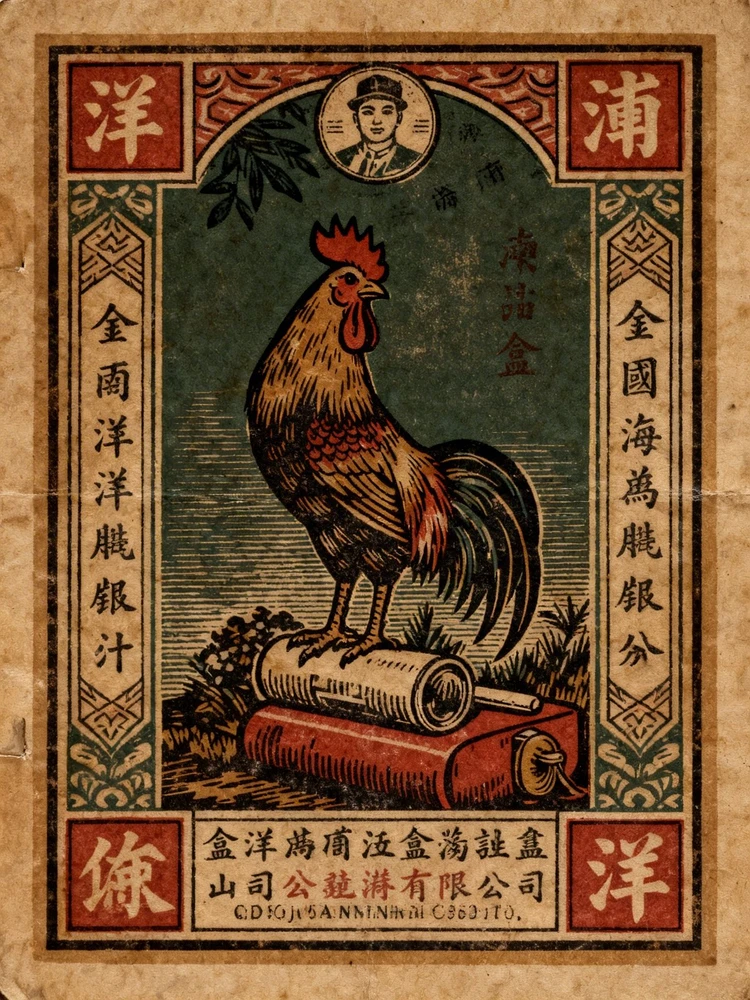 复古南洋纸盒彩印海报