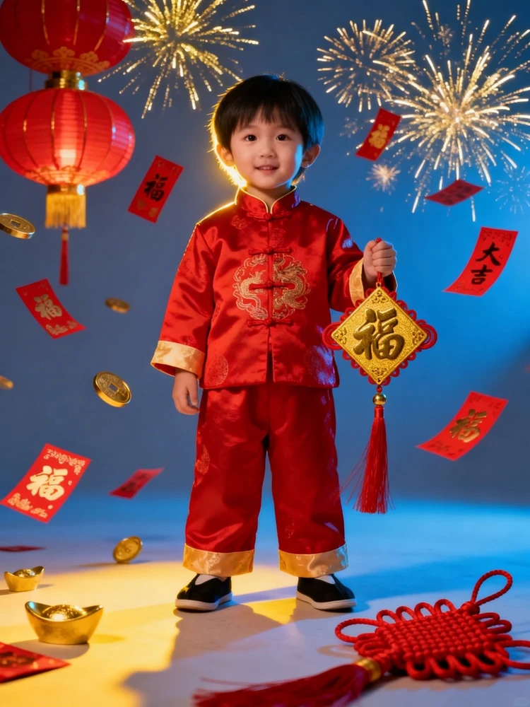 新年有财儿童写真