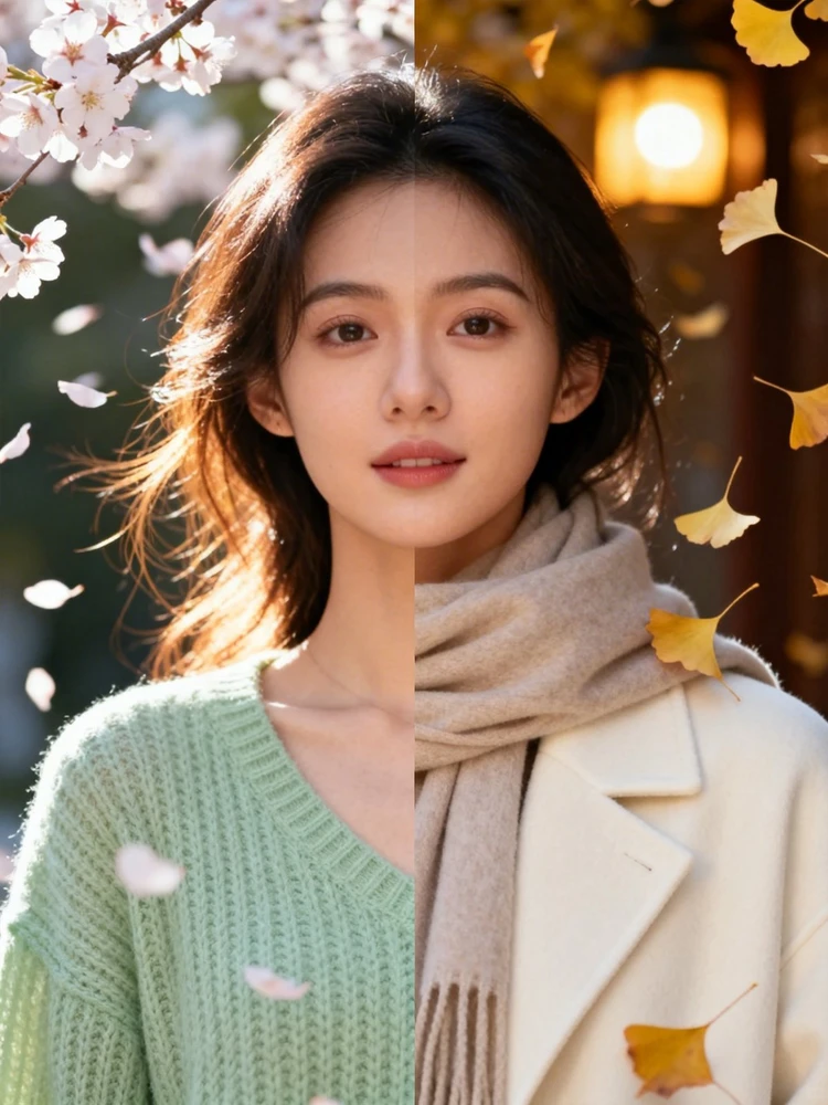 年初年末双时空对比写真