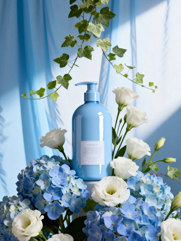 浅蓝花境商品大片