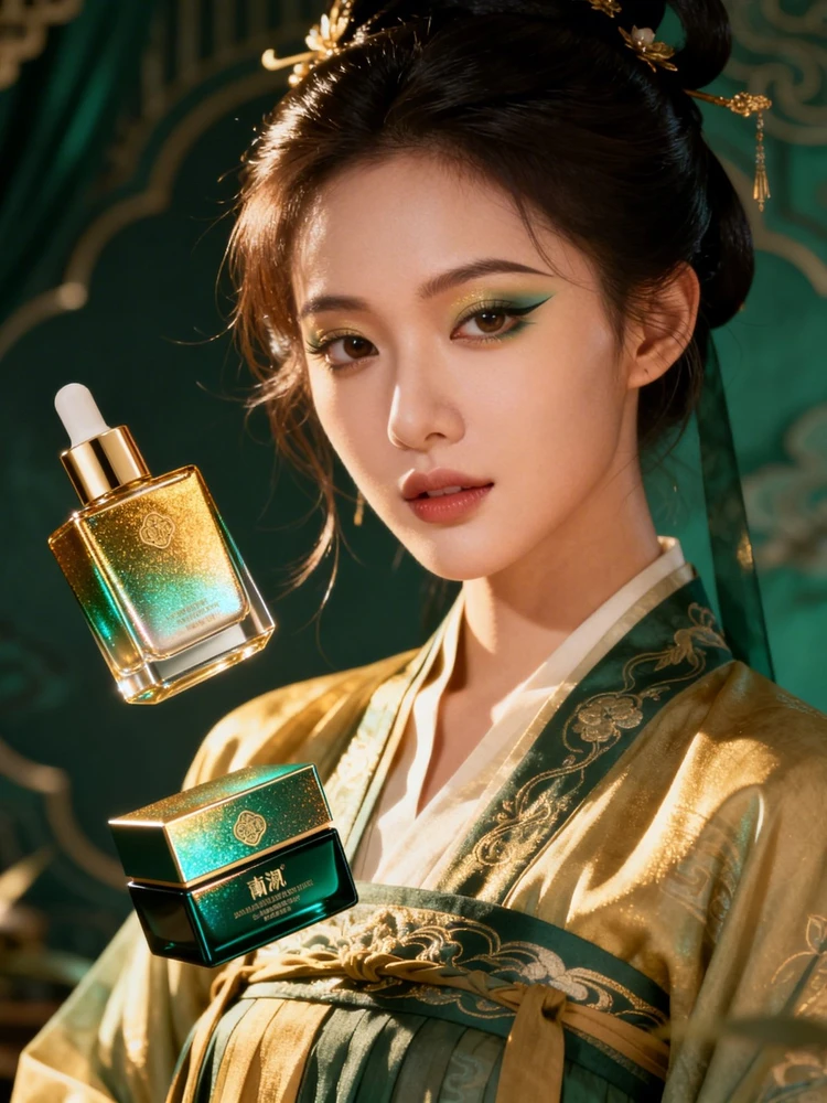 国风人物产品展示海报