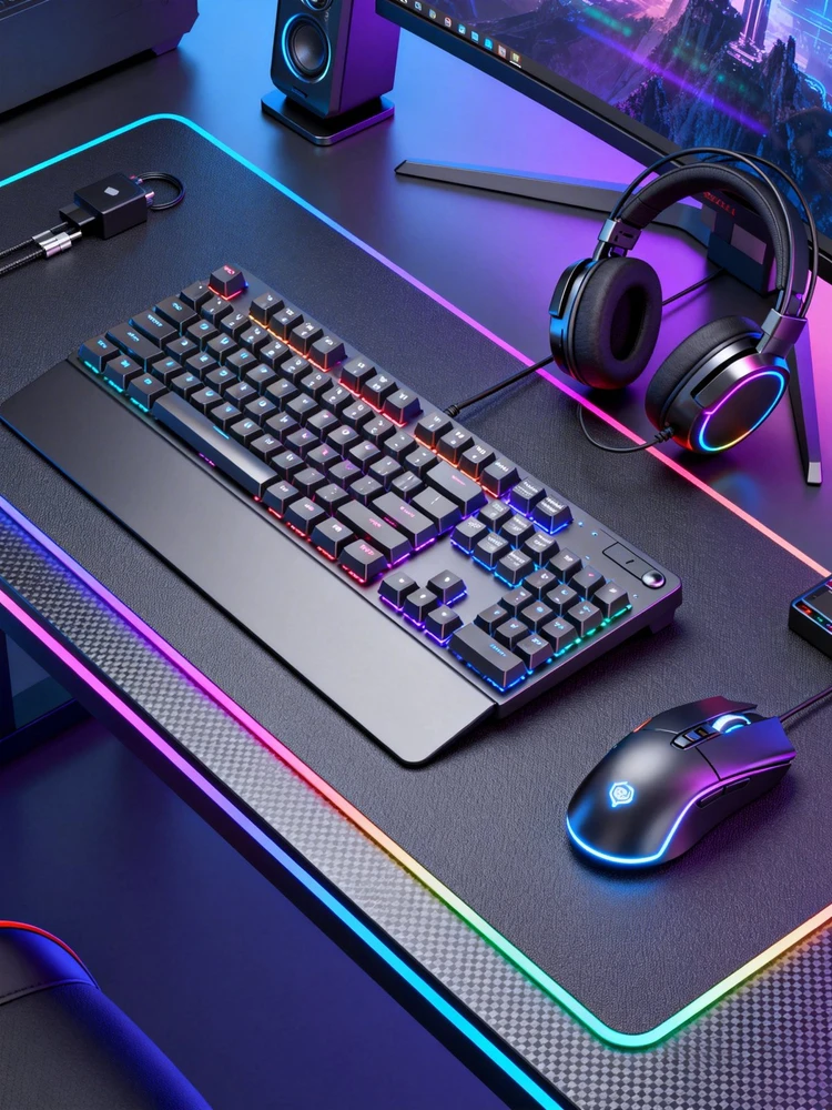 数码产品电竞桌面场景图