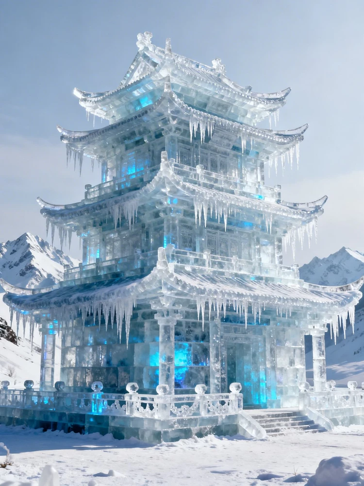 冰雪宫殿建筑变身