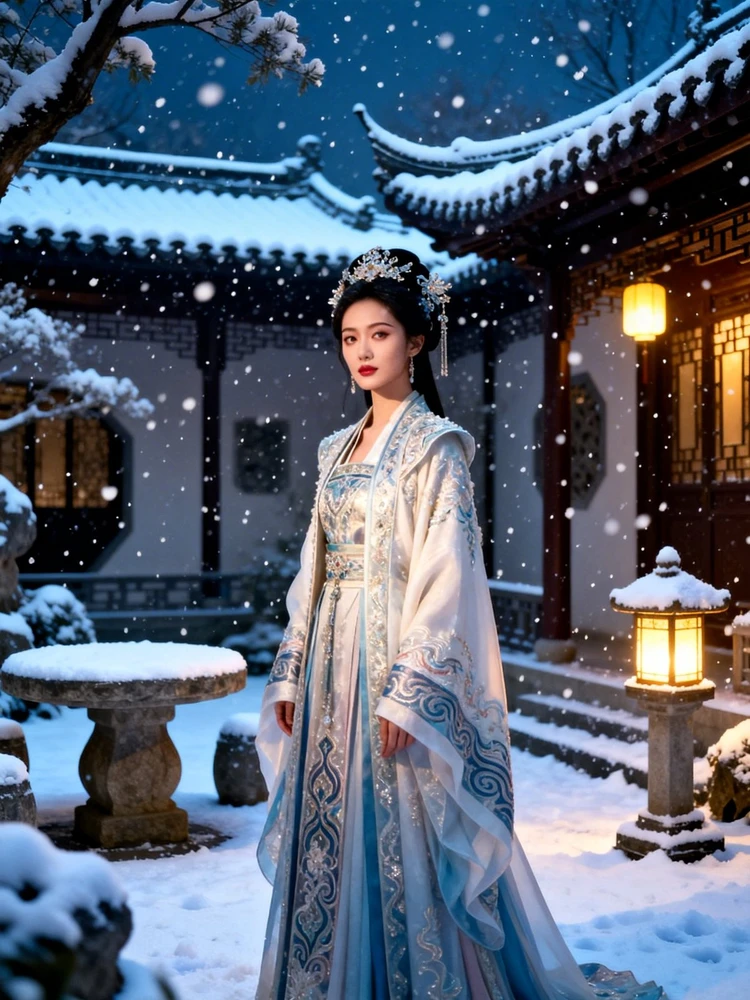 雪夜古风女主写真