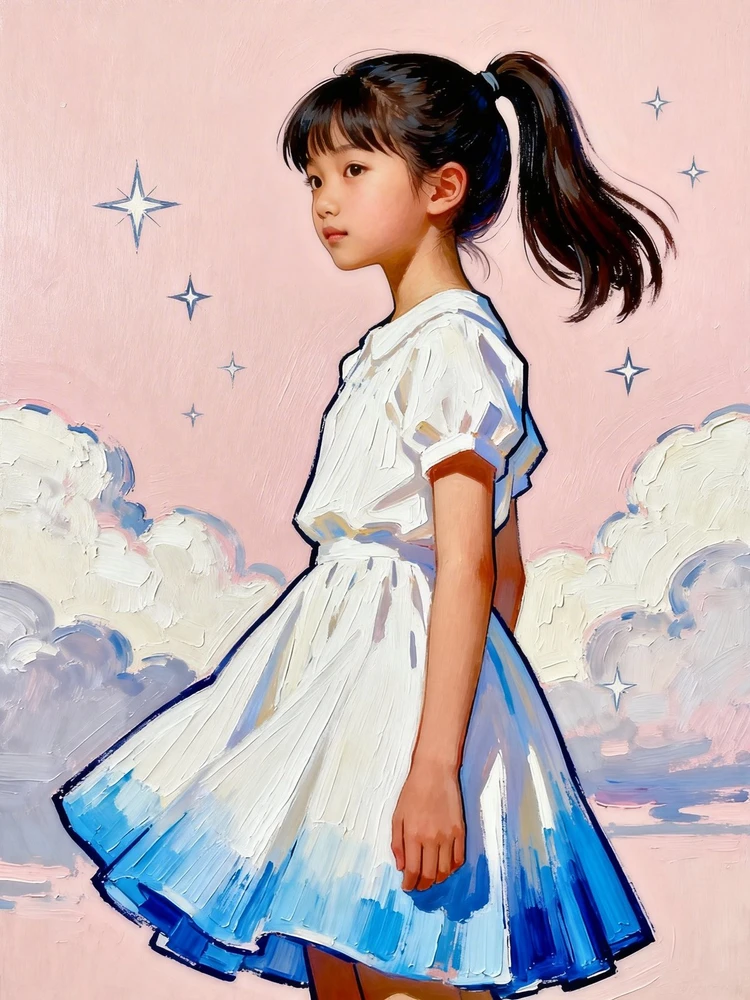 照片变丙烯马克笔插画