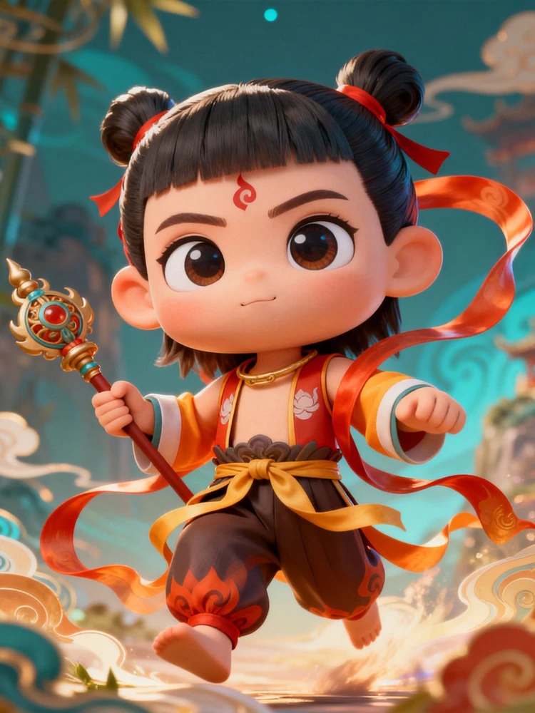 国风Q版神话人物头像照