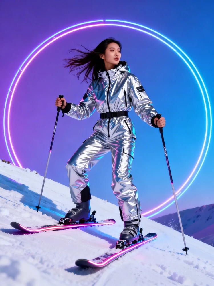 梦幻霓光滑雪海报