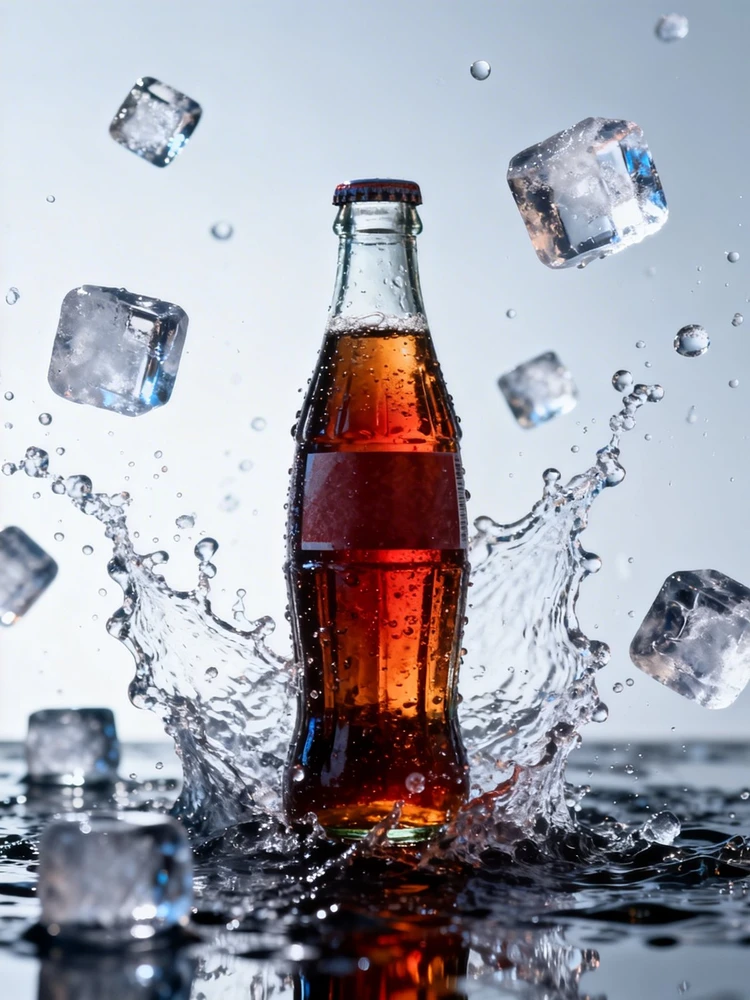 爆发感饮品商业海报