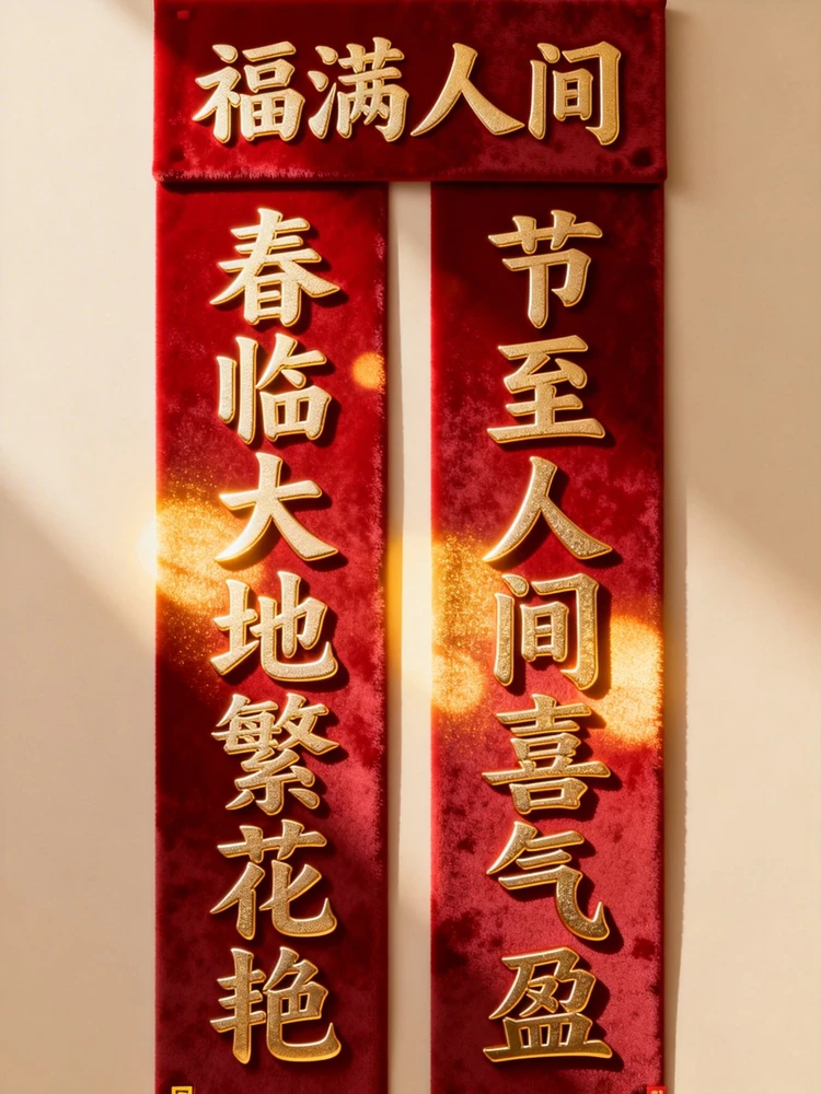 春节烫金春联生成器