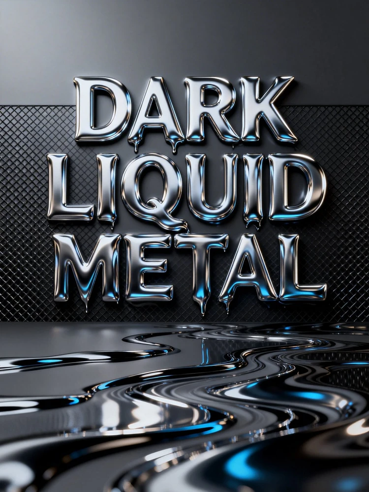 暗黑液态金属Logo生成器