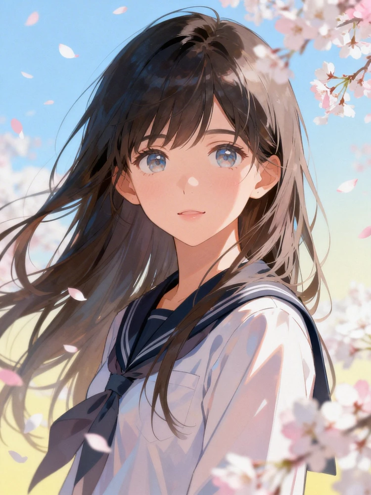 日系二次元人物插画生成