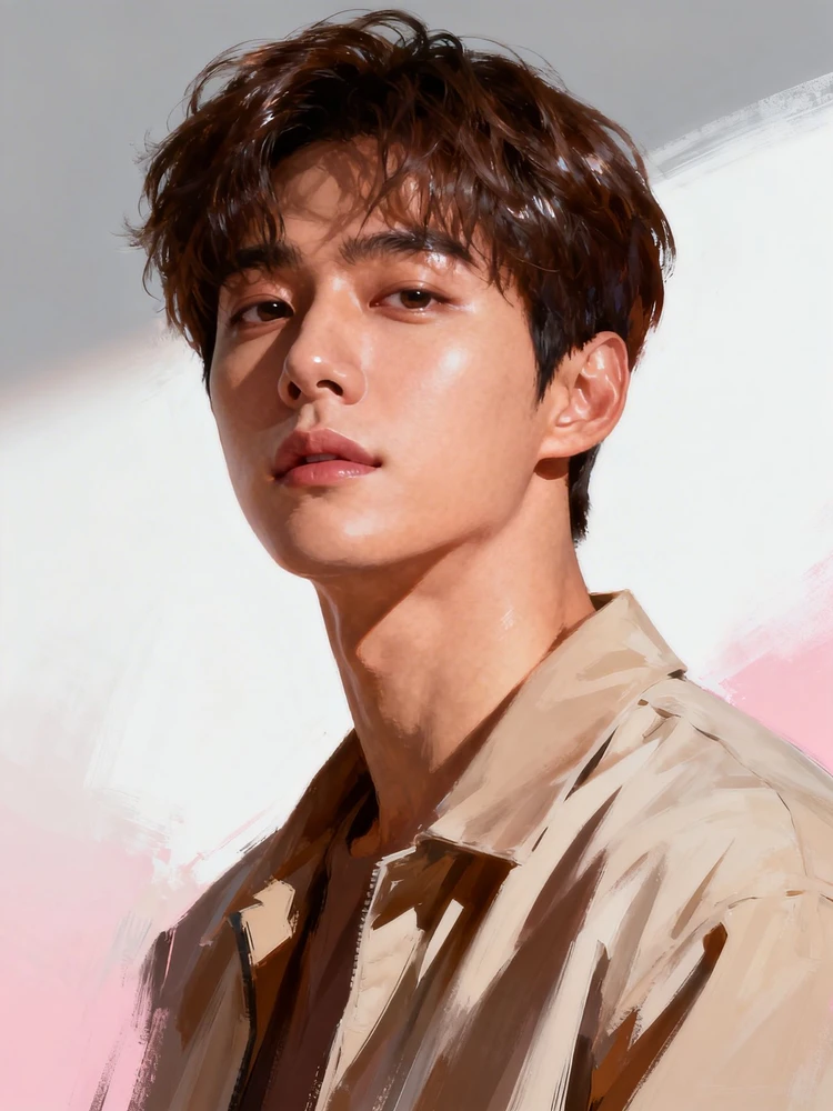 韩系半厚涂男神肖像