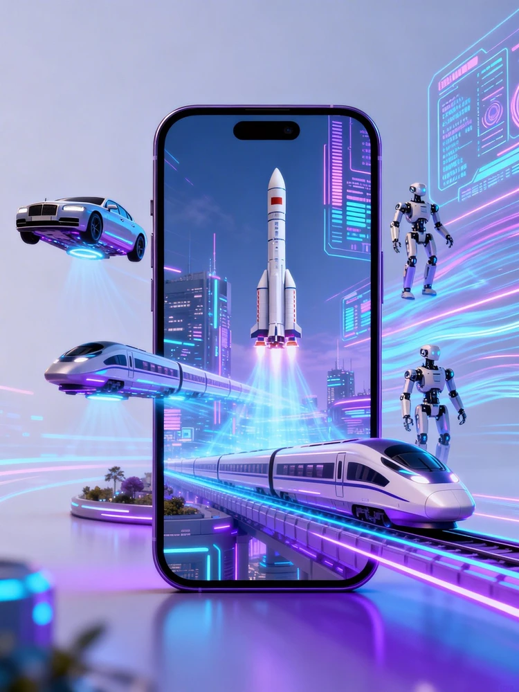 手机幻境未来科技海报