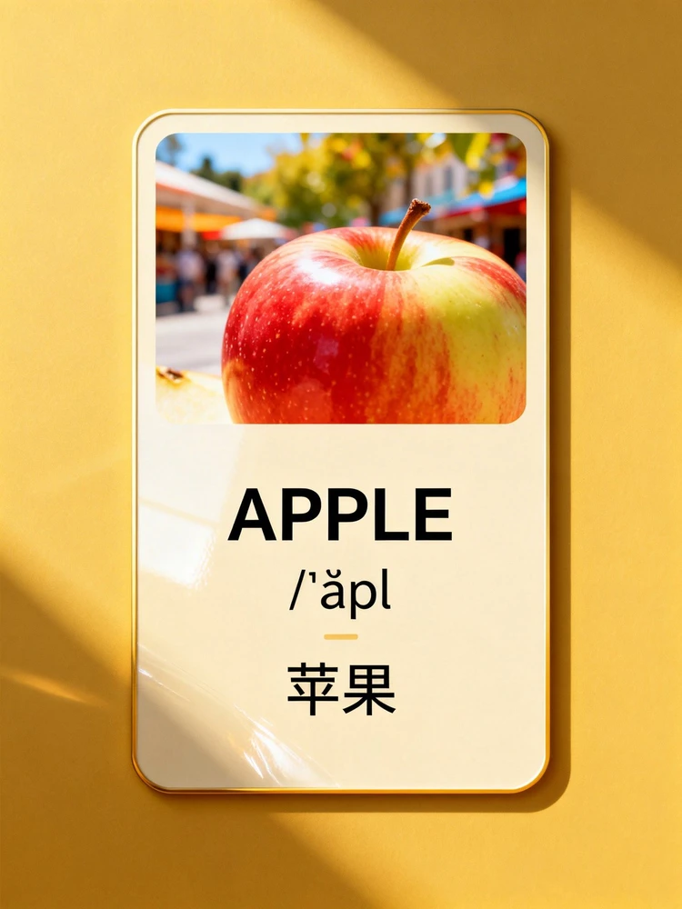 照片生成英语单词学习卡