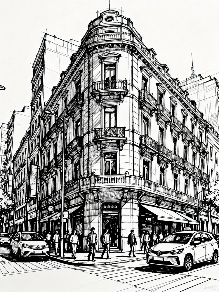 照片一键变线稿插画