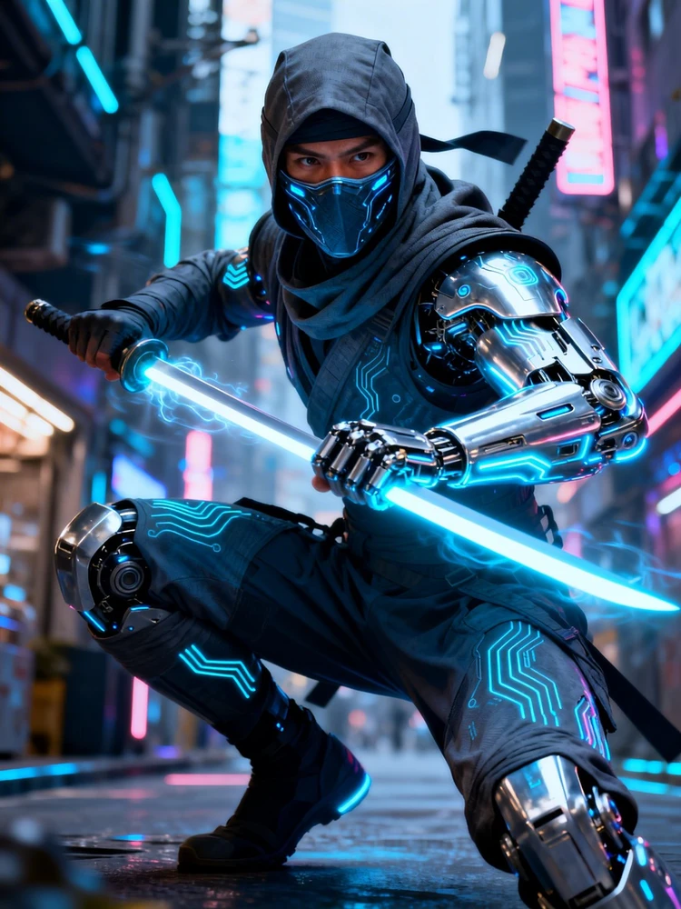 赛博忍者战士写真