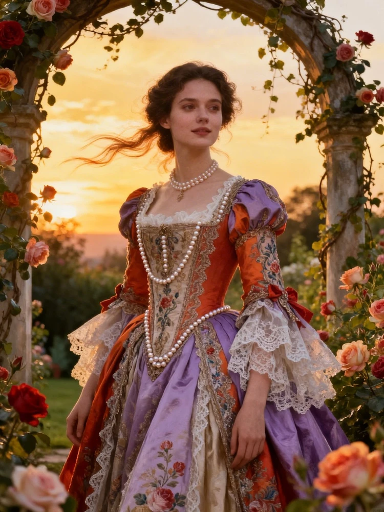 古典油画浪漫人像