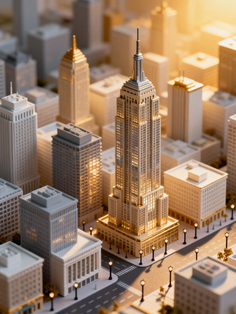 城市地标微缩模型