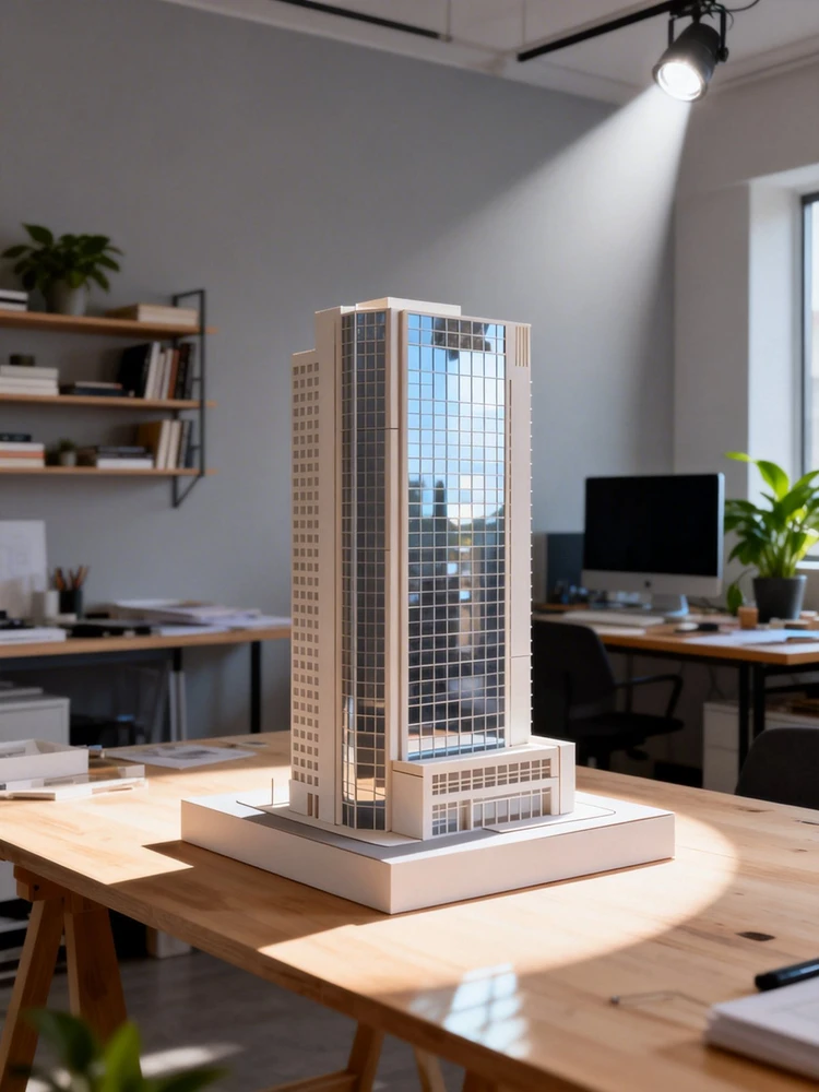 建筑模型工作室展示图