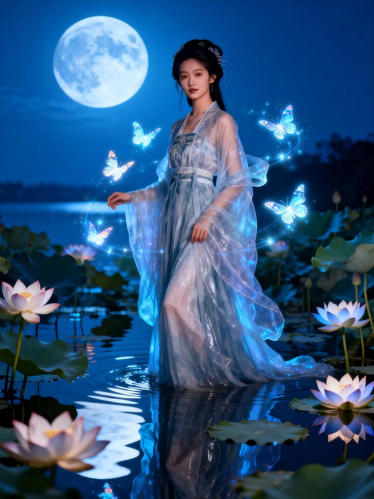 梦幻蓝调古风写真