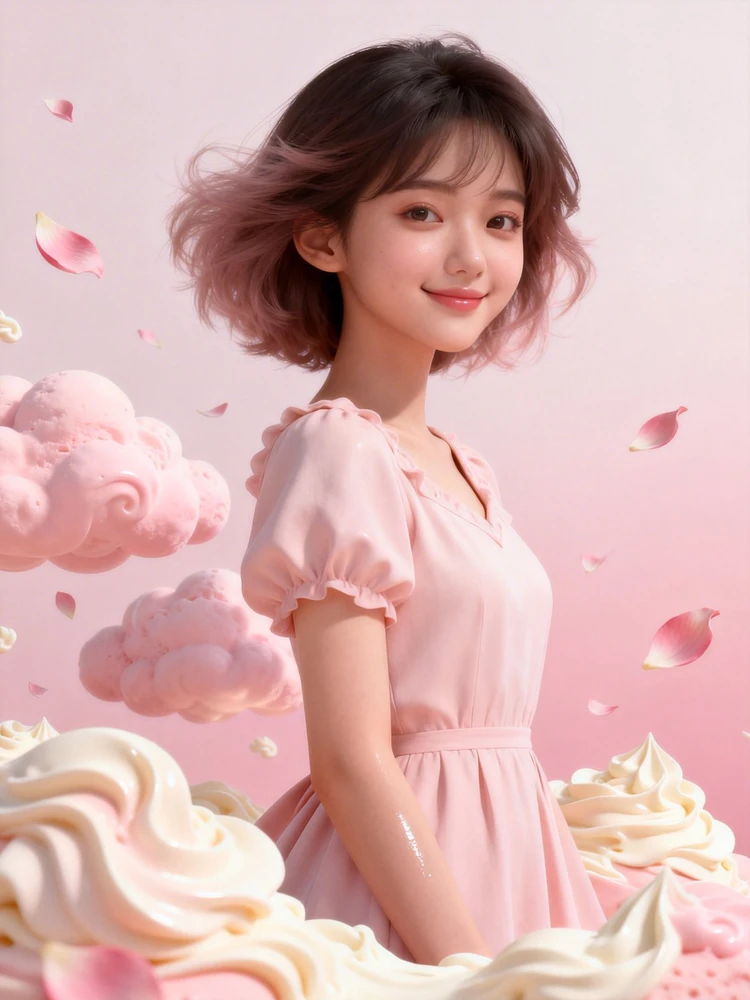 女生节奶油治愈系3D写真