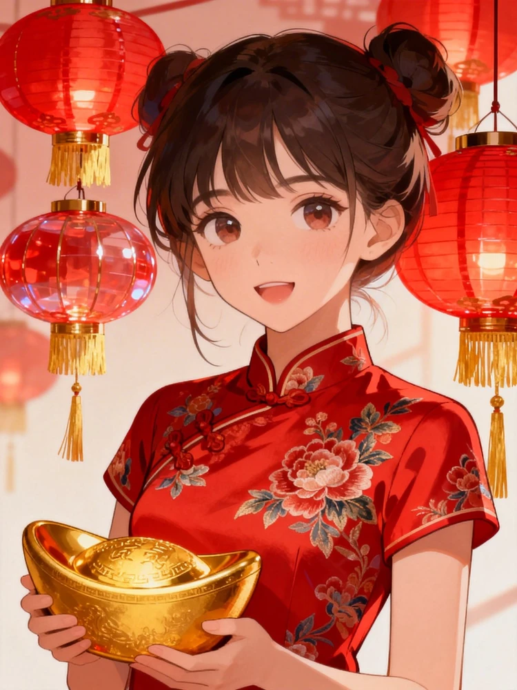 新春国风少女插画写真