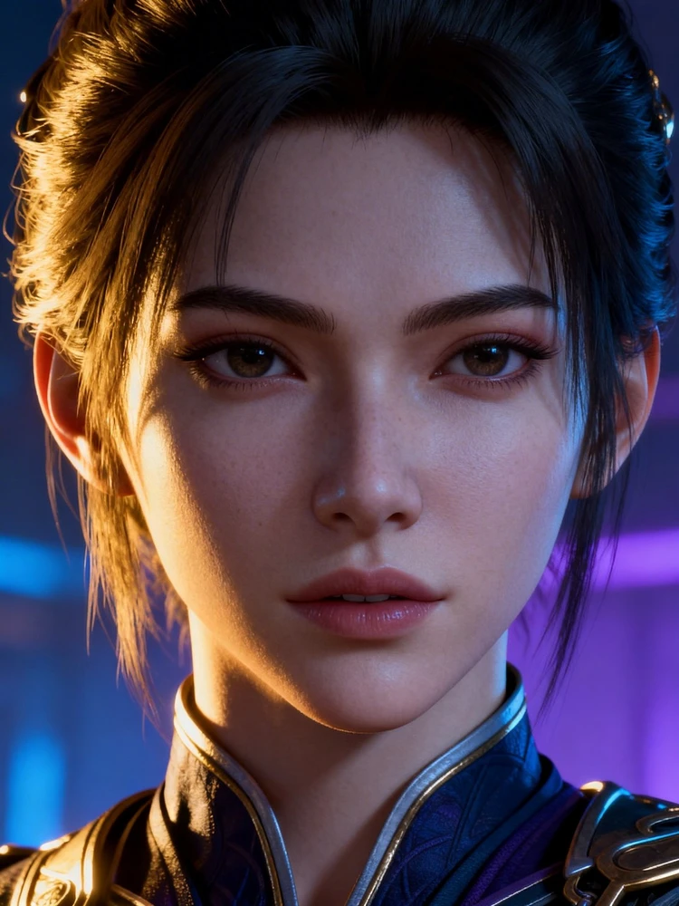 3D游戏女主角色照