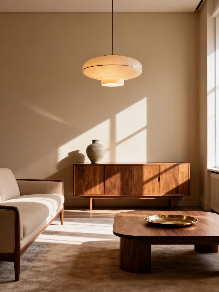 现代中古轻奢客厅改造