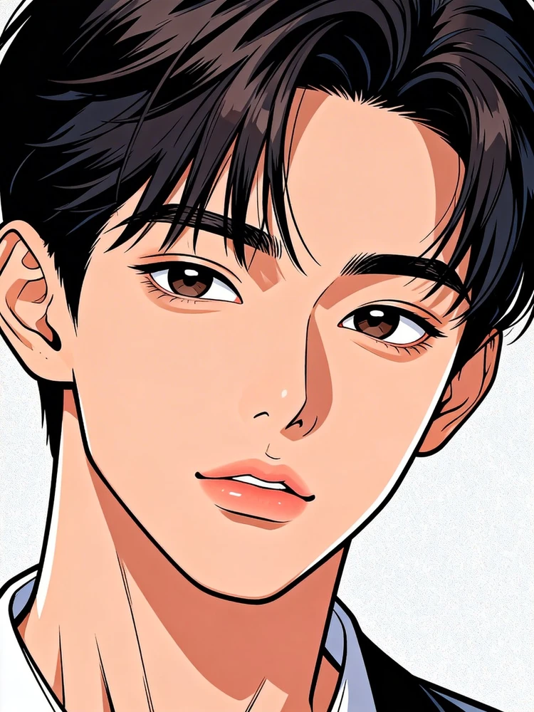 韩漫厚线人像绘