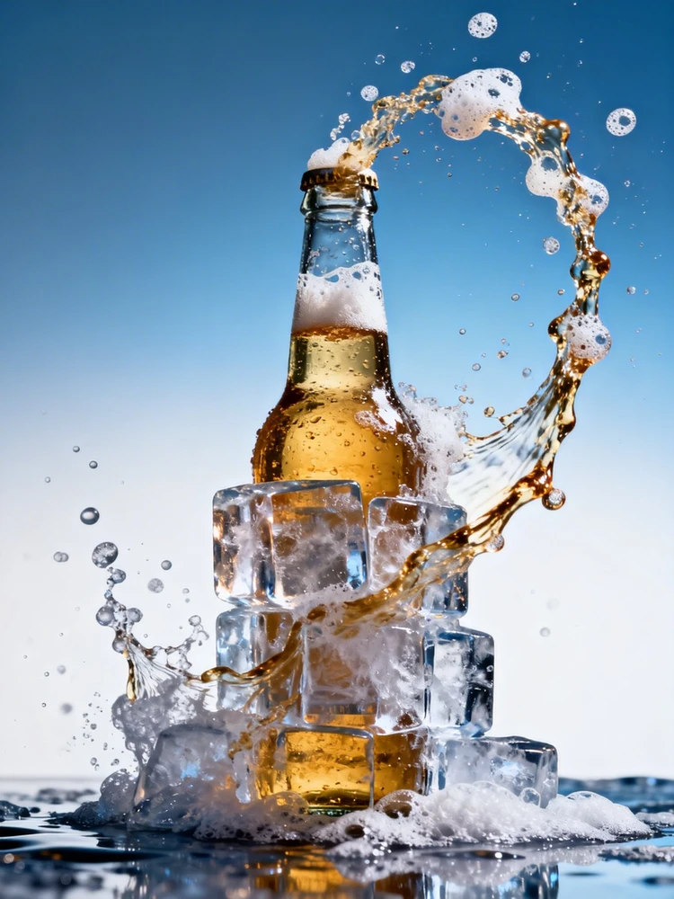 啤酒爆感广告海报