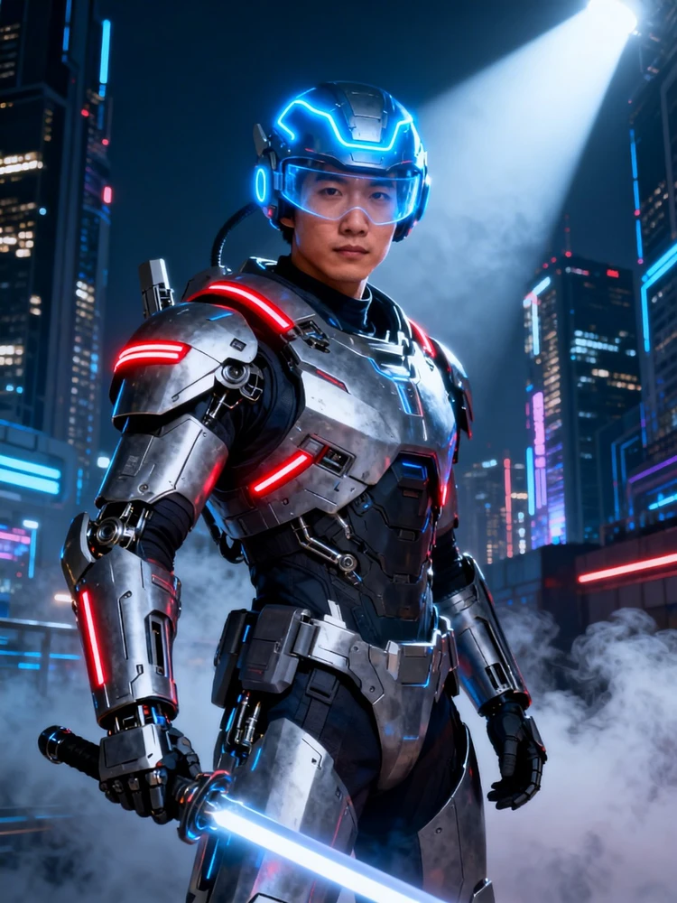 赛博机甲战士写真