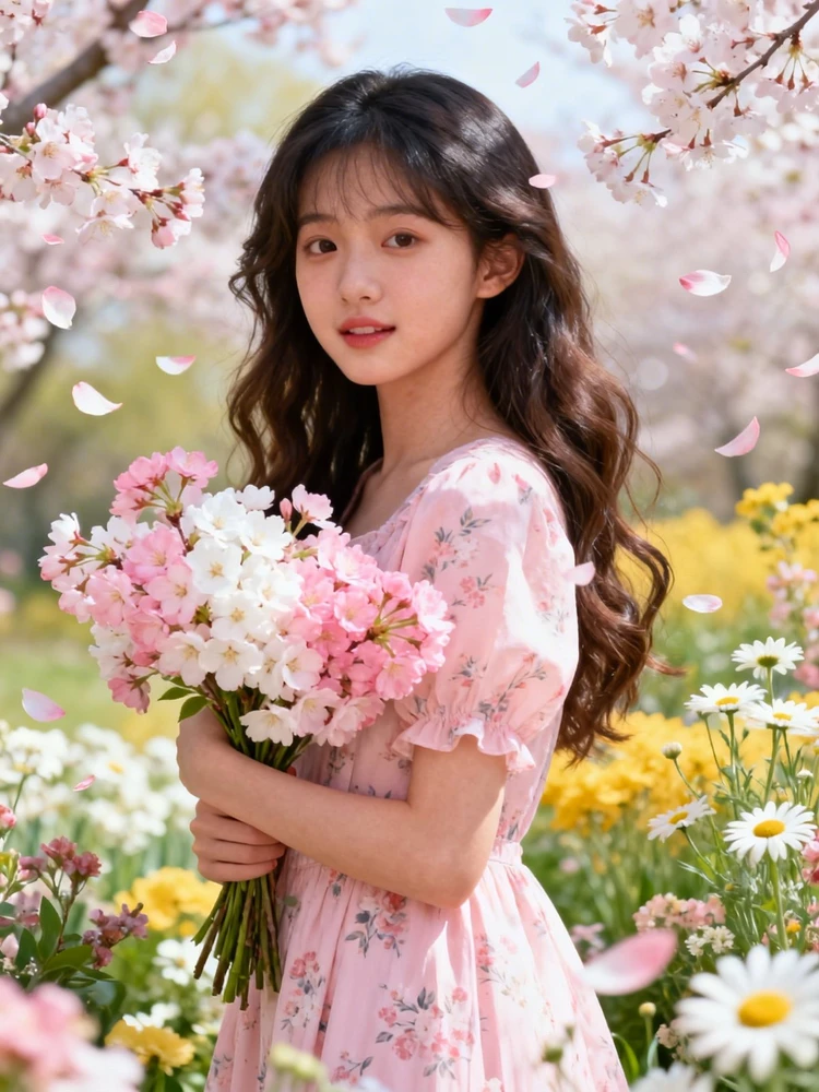 春日繁花少女写真