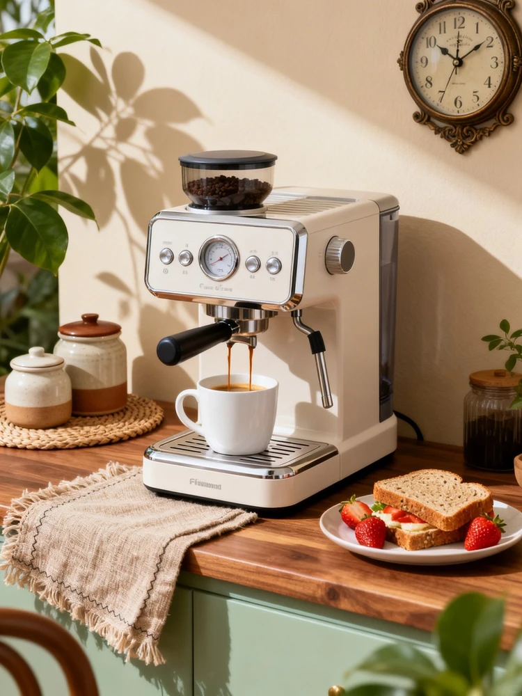 咖啡机居家咖啡角场景图