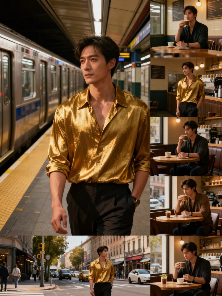 电影感九宫格剧情写真