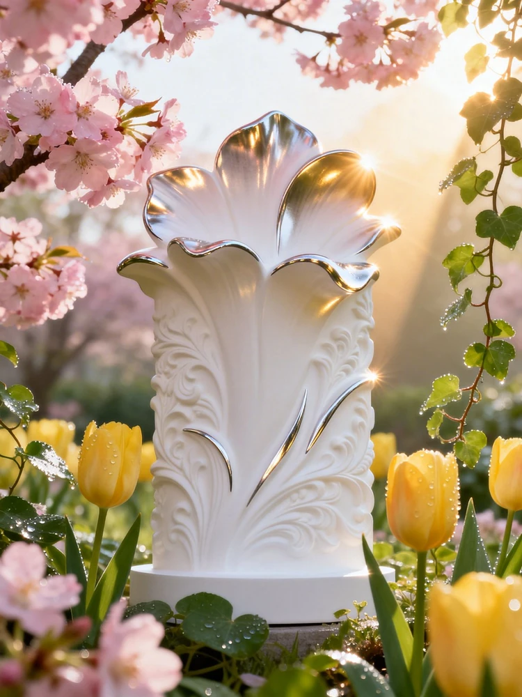 春日花园立体字艺术图