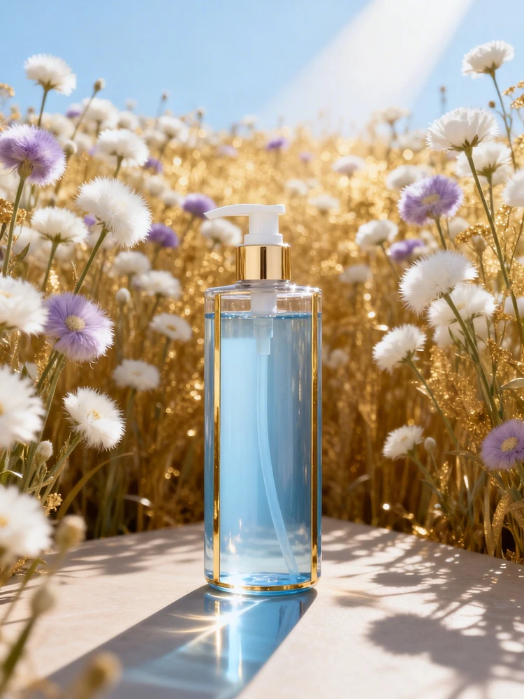 洗护产品梦幻花田广告图