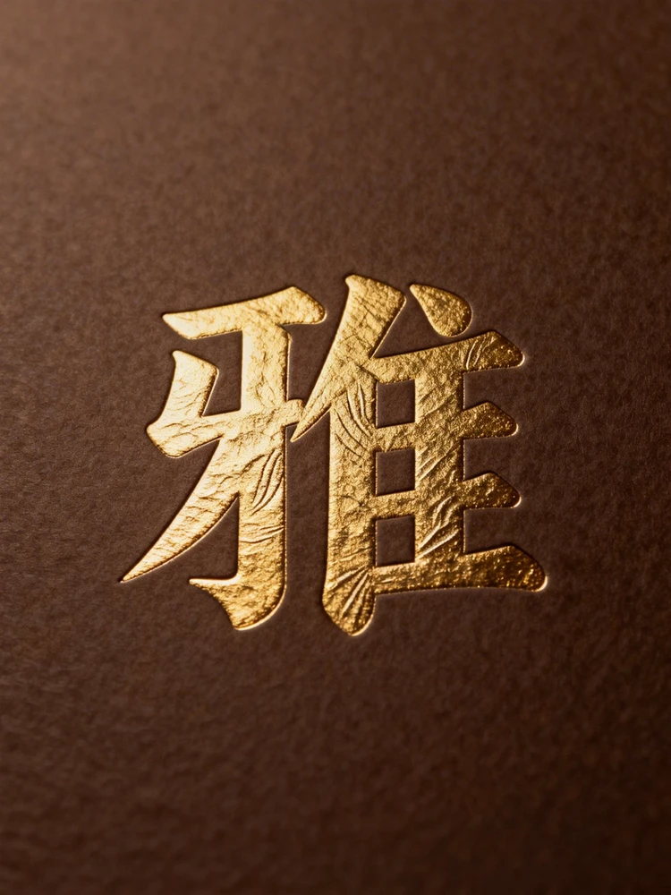 金箔压印艺术字