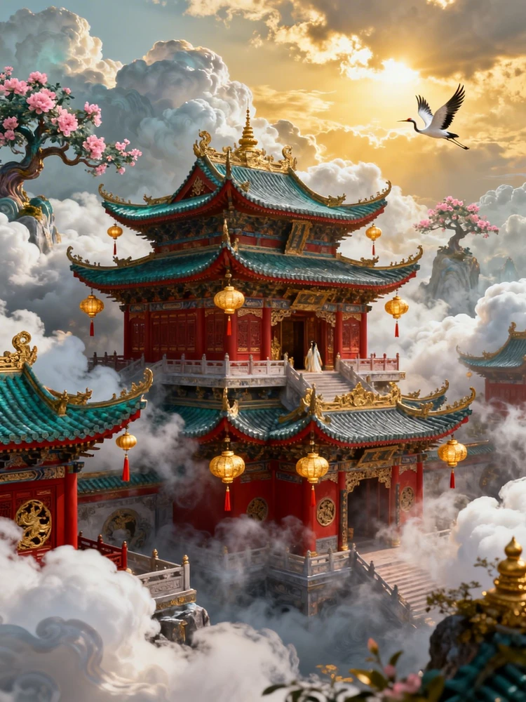 国风仙宫场景渲染