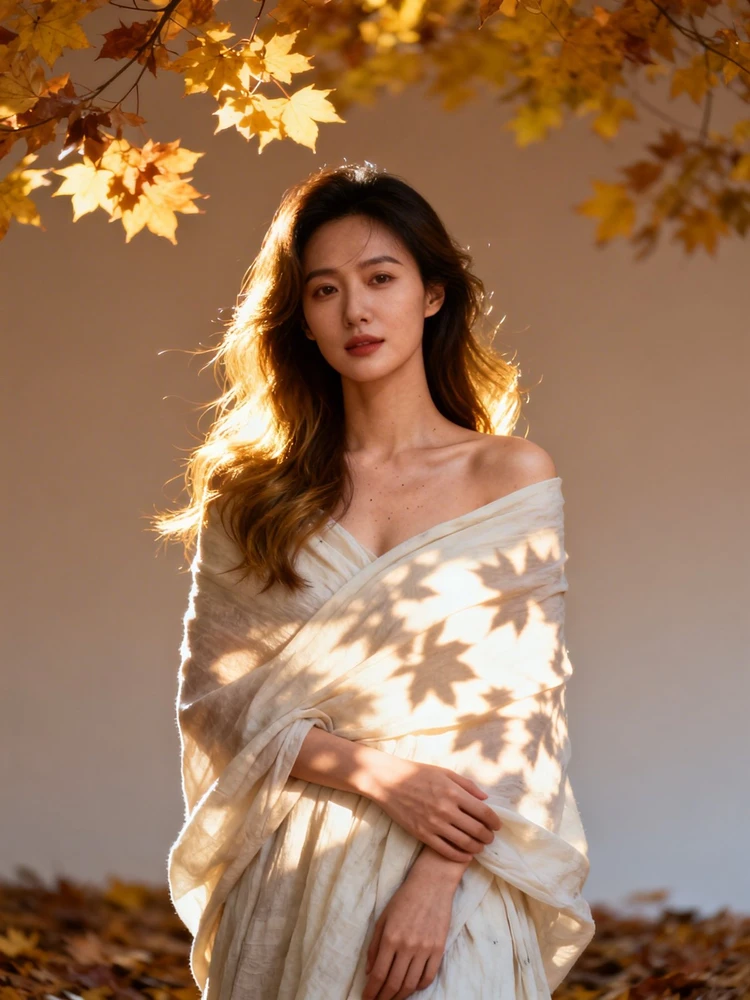 秋日薄纱光影写真